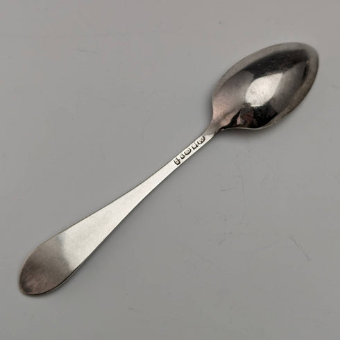 英国アンティーク シルバープレート製ティースプーン6本&トングセット ケース入り